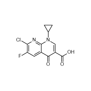 7-Chloro-1-cyclopropyl-6-fluoro-1,4-dihydro-4-oxo-1,8-naphthyridine-3-carboxylic acid