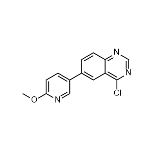 4-chloro-6-(6-methoxypyridin-3-yl)quinazoline
