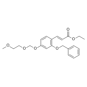 Ethyl (E)-3-(2-(benzyloxy)-4-((2-methoxyethoxy)methoxy)phenyl)acrylate