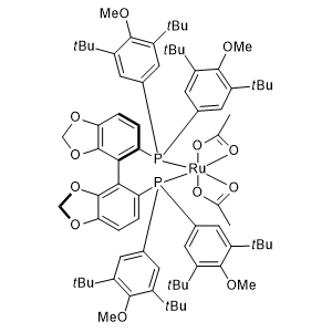 Diacetato{(R)-(-)-5,5'-bis[di(3,5-di-t-butyl-4-methoxyphenyl)phosphino]-4,4'-bi-1,3-benzodioxole}ruthenium(II)
