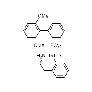 Chloro(2-dicyclohexylphosphino-2',6'-dimethoxy-1,1'-biphenyl)[2-(2-aminoethyl)phenyl]palladium(II)