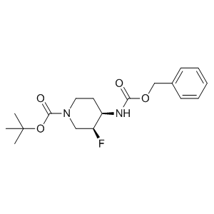 (3S,4R)-tert-Butyl 4-(((benzyloxy)carbonyl)amino)-3-fluoropiperidine-1-carboxylate