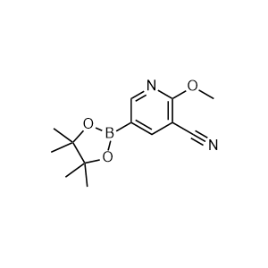 2-methoxy-5-(4,4,5,5-tetramethyl-1,3,2-dioxaborolan-2-yl)nicotinonitrile