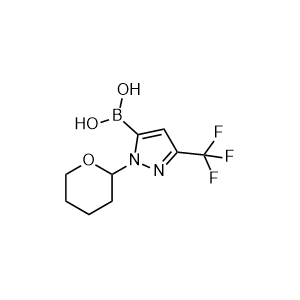 (1-(Tetrahydro-2H-pyran-2-yl)-3-(trifluoromethyl)-1H-pyrazol-5-yl)boronic acid