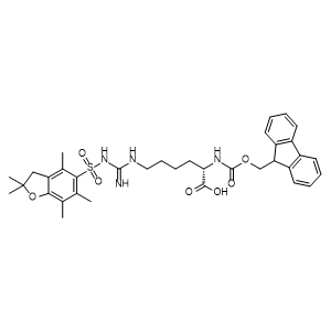 N6-[[[(2,3-Dihydro-2,2,4,6,7-pentamethyl-5-benzofuranyl)sulfonyl]amino]iminomethyl]-N2-Fmoc-L-lysine
