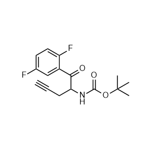 tert-butyl (1-(2,5-difluorophenyl)-1-oxopent-4-yn-2-yl)carbamate