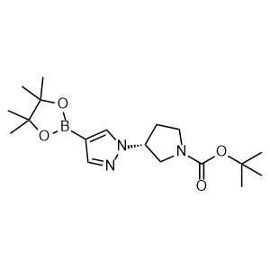 tert-Butyl (3R)-3-[4-(tetramethyl-1,3,2-dioxaborolan-2-yl)-1H-pyrazol-1-yl]pyrrolidine-1-carboxylate