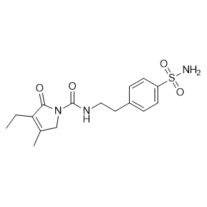 4-[2-[(3-Ethyl-4-methyl-2-oxo-3-pyrrolin-1-yl)carboxamido]ethyl]benzenesulfonamide