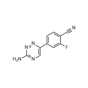 4-(3-Amino-1,2,4-triazin-6-yl)-2-fluorobenzonitrile