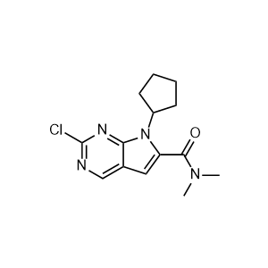 2-Chloro-7-cyclopentyl-N,N-dimethyl-7H-pyrrolo[2,3-d]pyrimidine-6-carboxamide