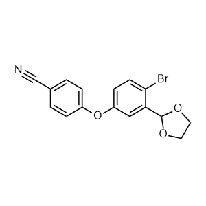 4-(4-bromo-3-(1,3-dioxolan-2-yl)phenoxy)benzonitrile