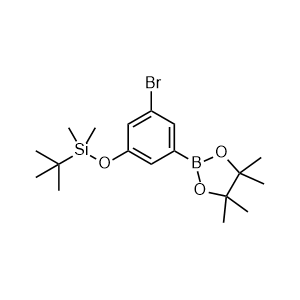 (3-bromo-5-(4,4,5,5-tetramethyl-1,3,2-dioxaborolan-2-yl)phenoxy)(tert-butyl)dimethylsilane