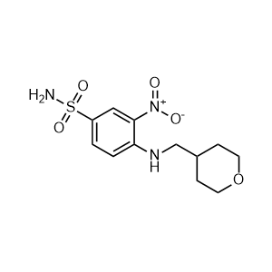3-Nitro-4-(((tetrahydro-2H-pyran-4-yl)methyl)amino)benzenesulfonamide