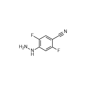 2,5-difluoro-4-hydrazinylbenzonitrile