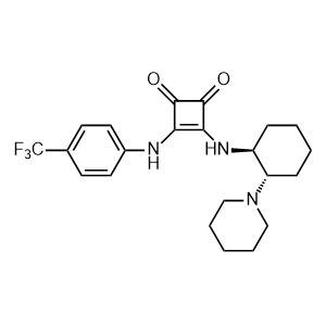 3-[[(1S,2S)-2-(1-Piperidinyl)cyclohexyl]amino]-4-[[4-(trifluoromethyl)phenyl]amino]-3-cyclobutene-1,2-dione