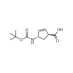(1S,4S)-4-[[(1,1-Dimethylethoxy)carbonyl]amino]-2-cyclopentene-1-carboxylic acid