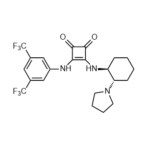 3-[[3,5-Bis(trifluoromethyl)phenyl]amino]-4-[[(1S,2S)-2-(1-pyrrolidinyl)cyclohexyl]amino]-3-cyclobutene-1,2-dione