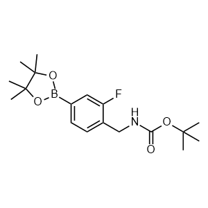 tert-Butyl (2-fluoro-4-(4,4,5,5-tetramethyl-1,3,2-dioxaborolan-2-yl)benzyl)carbamate
