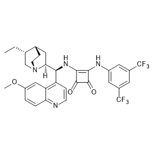 3-[[3,5-Bis(trifluoromethyl)phenyl]amino]-4-[[(8α,9S)-10,11-dihydro-6'-methoxycinchonan-9-yl]amino]-3-cyclobutene-1,2-dione