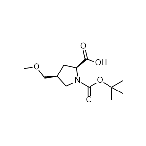 (2S,4S)-1-(tert-Butoxycarbonyl)-4-(methoxymethyl)pyrrolidine-2-carboxylic acid