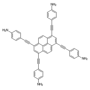 4,4',4'',4'''-(Pyrene-1,3,6,8-tetrayltetrakis(ethyne-2,1-diyl))tetraaniline