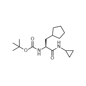 (S)-tert-butyl (3-cyclopentyl-1-(cyclopropylamino)-1-oxopropan-2-yl)carbamate