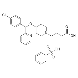 4-(4-((4-Chlorophenyl)(pyridin-2-yl)methoxy)piperidin-1-yl)butanoic acid compound with benzenesulfonic acid (1:1)