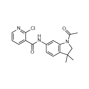 N-(1-acetyl-3,3-dimethylindolin-6-yl)-2-chloronicotinamide
