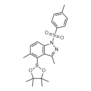 3,5-dimethyl-4-(4,4,5,5-tetramethyl-1,3,2-dioxaborolan-2-yl)-1-tosyl-1H-indazole