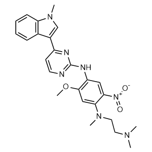 N1-(2-(dimethylamino)ethyl)-5-methoxy-N1-methyl-N4-(4-(1-methyl-1H-indol-3-yl)pyrimidin-2-yl)-2-nitrobenzene-1,4-diamine