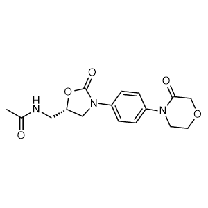 (S)-N-((2-oxo-3-(4-(3-oxomorpholino)phenyl)oxazolidin-5-yl)methyl)acetamide