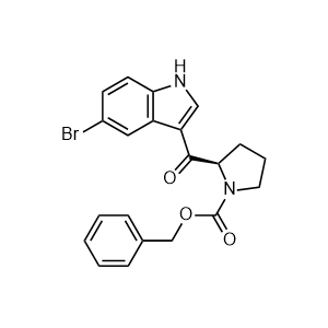 (R)-Benzyl 2-(5-bromo-1H-indole-3-carbonyl)pyrrolidine-1-carboxylate