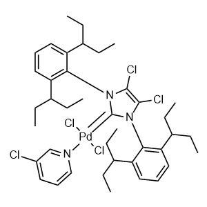 (SP-4-1)-[1,3-Bis[2,6-bis(1-ethylpropyl)phenyl]-4,5-dichloro-1,3-dihydro-2H-imidazol-2-ylidene]dichloro(3-chloropyridine-κN)palladium