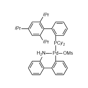 Methanesulfonato(2-dicyclohexylphosphino-2',4',6'-tri-i-propyl-1,1'-biphenyl)(2'-amino-1,1'-biphenyl-2-yl)palladium(II)
