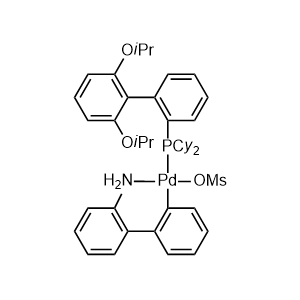 Methanesulfonato(2-dicyclohexylphosphino-2',6'-di-i-propoxy-1,1'-biphenyl)(2'-amino-1,1'-biphenyl-2-yl)palladium(II)