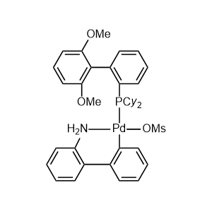 Methanesulfonato(2-dicyclohexylphosphino-2',6'-dimethoxy-1,1'-biphenyl)(2'-amino-1,1'-biphenyl-2-yl)palladium(II) dichloromethane adduct