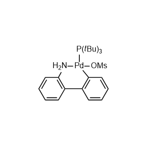Mesyl[(tri-t-butylphosphine)-2-(2-aminobiphenyl)]palladium(II)