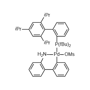 Methanesulfonato(2-di-t-butylphosphino-2',4',6'-tri-i-propyl-1,1'-biphenyl)(2'-amino-1,1'-biphenyl-2-yl)palladium(II)