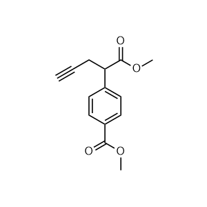 Methyl 4-(1-methoxy-1-oxopent-4-yn-2-yl)benzoate
