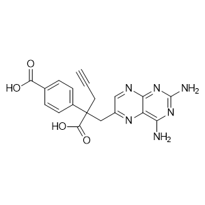 4-(2-Carboxy-1-(2,4-diaminopteridin-6-yl)pent-4-yn-2-yl)benzoic acid