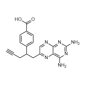 4-(1-(2,4-Diaminopteridin-6-yl)pent-4-yn-2-yl)benzoic acid