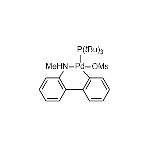 (Methanesulfonatato-κO)[2'-(methylamino-κN)-2-biphenylyl-κC2][tris(2-methyl-2-propanyl)phosphine]palladium(II)