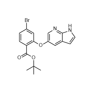 tert-Butyl 2-((1H-pyrrolo[2,3-b]pyridin-5-yl)oxy)-4-bromobenzoate