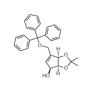 (3AS,4S,6aR)-2,2-dimethyl-6-((trityloxy)methyl)-4,6a-dihydro-3aH-cyclopenta[d][1,3]dioxol-4-ol