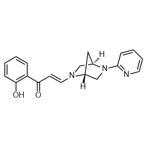 (2E)-1-(2-Hydroxyphenyl)-3-[(1R,4R)-5-(2-pyridinyl)-2,5-diazabicyclo[2.2.1]hept-2-yl]-2-propen-1-one