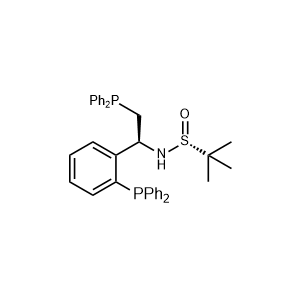 (R)-N-((S)-2-(Diphenylphosphanyl)-1-(2-(diphenylphosphanyl)phenyl)ethyl)-2-methylpropane-2-sulfinamide