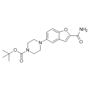 5-(4-tert-Butoxycarbonyl-2-piperazinyl)benzofuran-2-carboxaMide