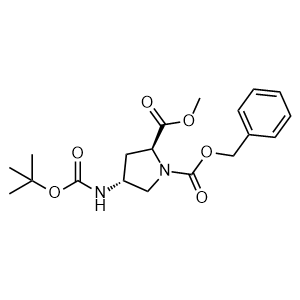 1-Benzyl 2-methyl (2S,4R)-4-((tert-butoxycarbonyl)amino)pyrrolidine-1,2-dicarboxylate