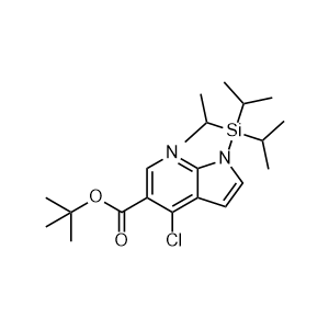 tert-Butyl 4-chloro-1-(triisopropylsilyl)-1H-pyrrolo[2,3-b]pyridine-5-carboxylate