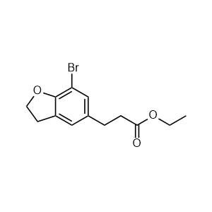 Ethyl 3-(7-bromo-2,3-dihydrobenzofuran-5-yl)propanoate